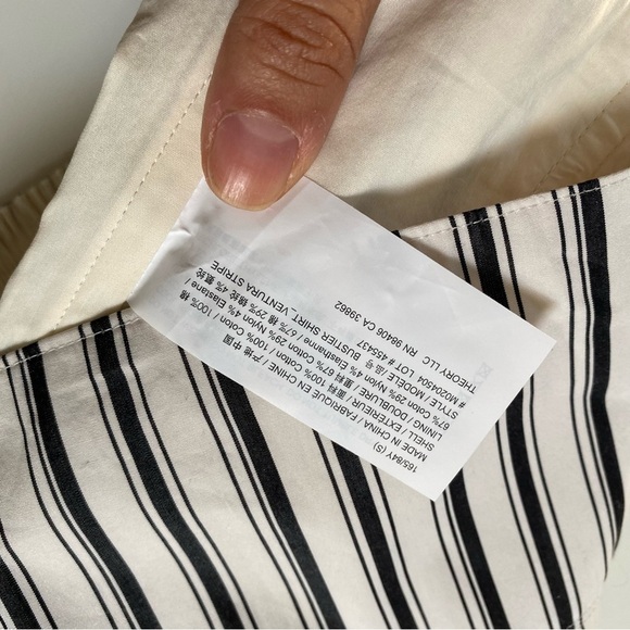 Theory Ventura Striped Bustier Cami size P - Picture 11 of 13